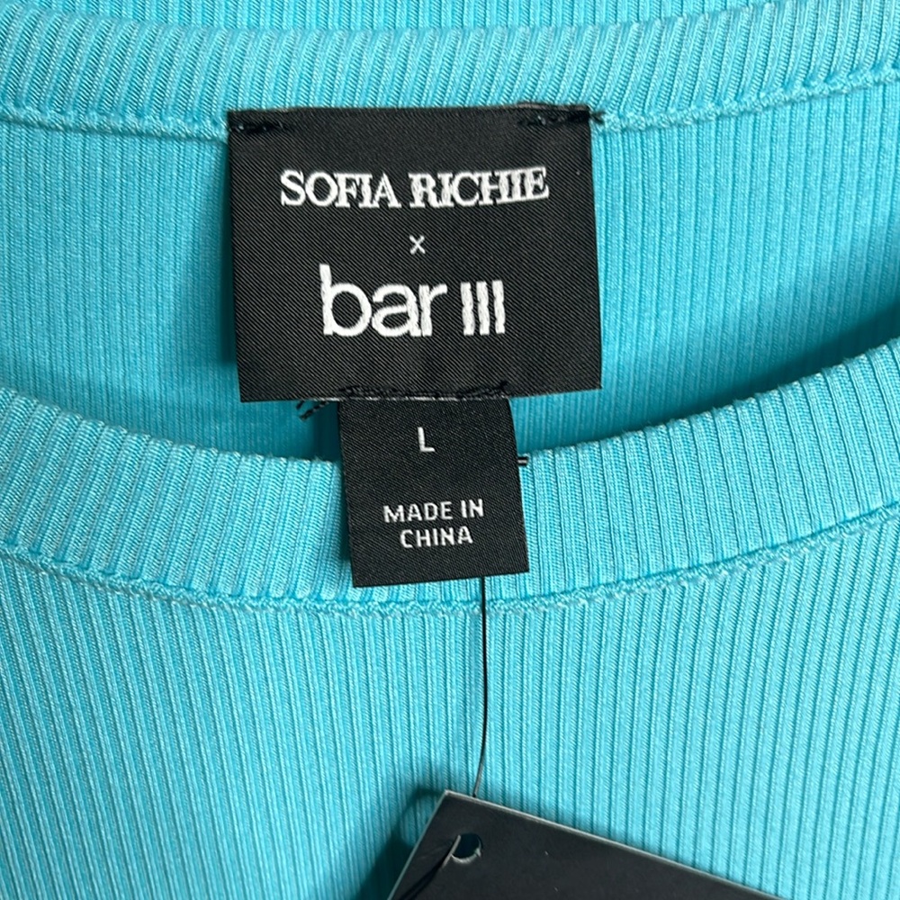 Sofia Richie Teal Dress New With Tags Size Large - Picture 9 of 9